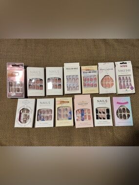 Multiples Press-On Nails Assorted Colors and Styles. Less Then $2.00 a Box!